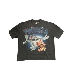 YoungLA x Tom and Jerry Graphic T-Shirt Black